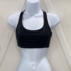 Onzie Black Sports Bra With Chris-Cross Spaghetti Straps Size M/L